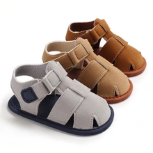 Sandalias informales de verano para bebés, zapatos transpirables con diseño hueco para niños de 0 a 18 meses 2024 - compra barato