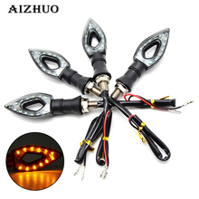 Universal Motocycle Turn Signal Indicators LED Light For Kawasaki ZR ZX 125 250 750 750R 750S 800 1000 SX Honda CBF1000 CBF 600 2024 - buy cheap