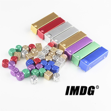 5pcs/set New Metal Dice 16mm Multicolor Round Corner High Quality Boutique Game Dice 2024 - buy cheap