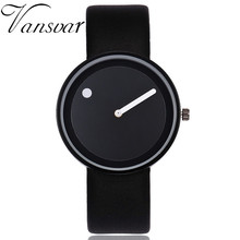 Vansvar Brand Minimalist Style Wristwatches Creative Women Design Dot and Line Simple Face Quartz Watches Gift Clock 2024 - buy cheap