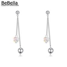 BeBella clover pendant dangler earrings made with Crystals from Swarovski for women girls Christmas gift 2024 - buy cheap