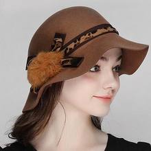 Gorros de lana para mujer, gorra de moda elegante, Boina para mantener el calor, estilo inglés, Otoño e Invierno 2024 - compra barato