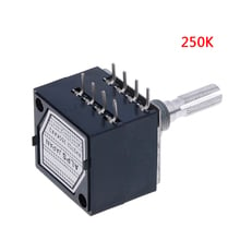 Potentiometer 250K Log Alps Audio Amp Volume Control Pot Stereo W Loudness Potentiometers 2024 - buy cheap