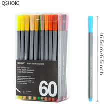 Conjunto de bolígrafos de Gel delineador en Gel fino de 0,4 MM, 60 colores, bolígrafos de colores para dibujar, marcadores de arte para dibujar y Manga 2024 - compra barato