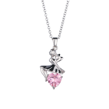 Bettyue Brand Charm Trendy Originality Cubic Zircon White Gold Pink Jewelry Little Fairy Necklaces For Women Lovers Wedding Gift 2024 - buy cheap