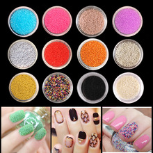 DIY 3D Gold Silver Transparent Mini Caviar Beads Gel Polish Nail Art Tips Charm Metallic Pearl Ball Pro Manicure Pedicure 2024 - buy cheap