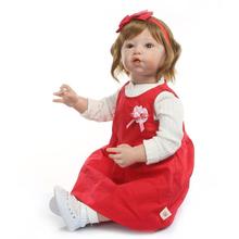 80 см кукла новорожденная девочка, силиконовая модель, Реалистичная Детская кукла «Принцесса», игрушка для детей, рождественский подарок, сделай сам, Модные Вьющиеся волосы высокого качества qu 2024 - купить недорого