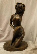 Estátua de escultura feminina finamente esculpida em cobre de bronze da china de 12" 2024 - compre barato