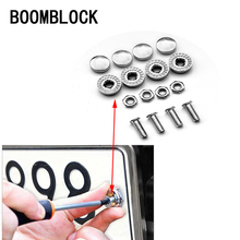 16X болты для автомобильного номерного знака, хромированный винт с рамкой для Mercedes W203 W204 W211 CLA GLA W176 Mazda CX-7 Volvo XC60 XC90 V70 S80 S60 2024 - купить недорого