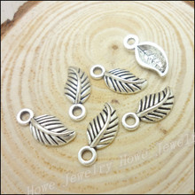 Colgante de hojas de plata tibetana, 280 Uds., aleación de Zinc, compatible con pulsera, collar, DIY, encuentra de joyería de Metal 2024 - compra barato