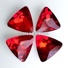 Triângulo frete grátis red cor aaa + cristal de vidro pointback strass soltas, móvel telefone/art nail/diy/acessórios 2024 - compre barato