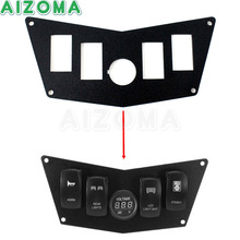 Placa de Panel de interruptor de tablero negro de aluminio ATV para Polaris RZR 570 800 900 XP 2008-2017 2024 - compra barato