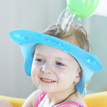 Baby Shampoo Cap Adjustable Cartoon Hippo Silicone Waterproof Toddler Kids Bathing Shower Hat Wash Hair Protect 2022 New Visor 2024 - buy cheap