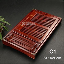 Chinese Solid Wood Tea Tray Household Classical Personality Wooden Tea Tray Home Decorations Simple Small Cup Plate Hot Selling 2024 - buy cheap