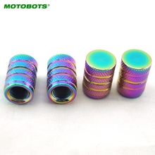 MOTOBOTS 4pcs/Set Color Car Motorcycle Bike Aluminum Alloy Wheel Tire Valve Stem Caps Dust Covers  #CA1064 2024 - buy cheap