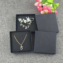 12Set blackJewelry Box&Jewelry Cards Earring/Necklace BOX Jewelry Displays Packaging Jewelry Set /Gift Boxes for necklaces card 2024 - buy cheap