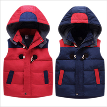 Child Boys Waistcoat Warm Outwear Kids Vests Teens Boy Autumn Winter Clothing Thicken Padded Jackets Windproof Coats Sleeveless 2024 - buy cheap