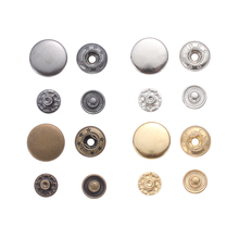 10set(40pcs) Metal Snap Buttons Round Press Button Fasteners Buckle Leather Craft Sewing Clothes Bags Garment DIY Scrapbooking 2024 - buy cheap