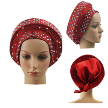 African Headwrap Women 021 Nigerian Headties Auto Gele For African Wedding Party 2024 - buy cheap