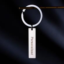 Presente personalizado anti-perdido chaveiro chaveiro anel de corrente chave anel de aço inoxidável personalizado 2024 - compre barato
