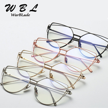 Marcos de Metal de las mujeres de WarBLade marcos de marca de gafas de ojo de gato marcos para lentes transparentes Vintage gafas 2024 - compra barato
