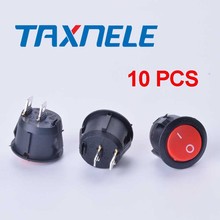 10PCS KCD1-105 20MM round rocker switch 2 Pins 6A/250V 10A/125V AC Power Switch SPST 2PIN On/Off button switch 2024 - buy cheap