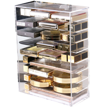 Super long acrylic eye shadow storage box lipstick lipstick rack cosmetics finishing storage 2024 - buy cheap