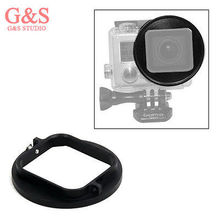 Black 52mm Aluminum Alloy UV Lens Filter Ring Adapter For GoPro Hero 3 Hero 3+ 2024 - buy cheap