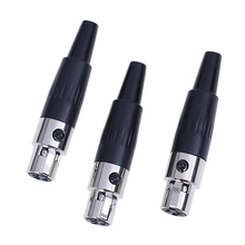 3pin Female Plug Mini TA3F XLR Audio Microphone Connector MIC Adapter 2024 - buy cheap