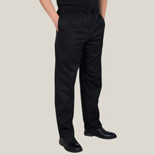 Chef work pants black elastic waist hotel restaurant autumn winter men's slim fit relaxed chef pants 2024 - buy cheap