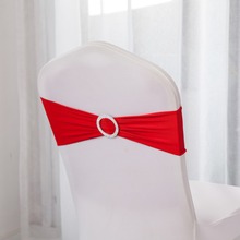 Envío Gratis 100 unds/pack negro poliéster Spandex cubierta para silla elástica lazo Lyra silla fajas para Fiesta de bodas decoración de silla 2024 - compra barato
