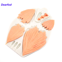 MX169 Leaves Silicone Sugar Mold Silicone Cake Brim Decoration Mold Kitchenware DIY Tool 2024 - buy cheap