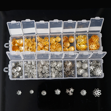 38g New 1Box/Set Sliver Gold  DIY Flower Clasp Closed Jump Ring Chain Hook Crimp  End Caps Box Sets Diy Jewelry Accessories 2024 - buy cheap