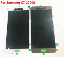 Pantalla LCD Super OLED HD para móvil, montaje de digitalizador con pantalla táctil para Samsung Galaxy C7, C7000, C7000, SM-C7000 2024 - compra barato