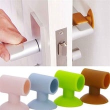 1PCS Baby Safety Door Knob Silencer Crash Pad Wall Protectors Silicone Door Stopper Anti Collision Stop Products 4 Colors 2024 - buy cheap