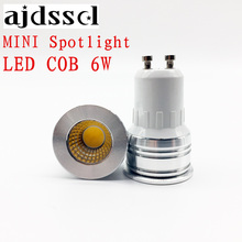 Mini holofote led gu10, cob blubs e27 e14 gu5.3 6w ac110v/220v com regulagem de iluminação, substituição da lâmpada halógena 2024 - compre barato