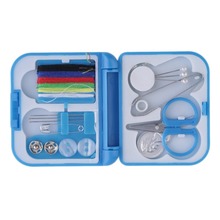 Kit de ferramentas de costura para viagem, portátil, caixa de armazenamento de agulhas, scissor, tesoura, botões, pinos, ferramentas domésticas, acessórios de costura 2024 - compre barato