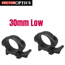 Vector Optics Tactical STEEL 30mm Low Profile Quick Release Picatinny Weaver Mount Ring Bracket 21mm Base Black Matte 2024 - buy cheap