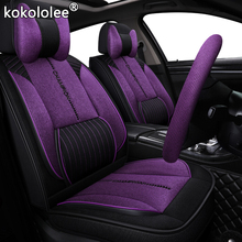 Kokolee-capa de assento de carro em tecido para mercedes benz, w124, w123, w211, w208, w204, w245, gle, glc, gls, a, b, c e class 2024 - compre barato