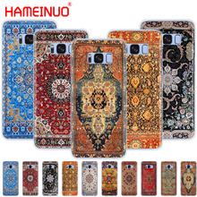 Hameinuo carpete persa padrão floral arte capa de telefone celular para samsung galaxy s9 s7 edge plus s8 s6 s5 s4 s3 mini 2024 - compre barato