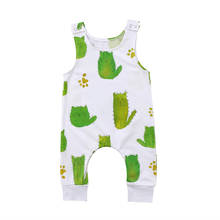 2018 New cute cactus baby sleeveless romper Infant Newborn Baby Girls Boy Summer Body suit Playsuit cotton Jumpsuit baby Clothes 2024 - buy cheap