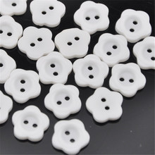 100pcs 11mm Cute Flower 2Holes Plastic Buttons Kid's Sewing Crafts Mix PT44 2024 - buy cheap