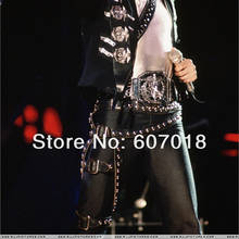 MJ Michael Jackson collection Black White BAD Punk Cotton Adjustable  ArmBrace Glove Performance Show Party