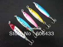 5PCs Fishing fish  Lures lure Jigbait Hook Spinner Trebles baits 14g 2024 - buy cheap