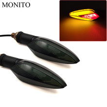 Luces LED traseras para motocicleta kawasaki versys 2019, z900, z1000, suzuki 650, africa twin, 650 2024 - compra barato