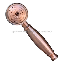 Estilo telefone do banheiro mão chuveiro cabeças de cobre vermelho antigo superior spray chuveiro chuva nhh012 2024 - compre barato