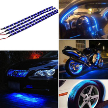 Tira Flexible de luces LED para coche, accesorios de lámpara de diodo emisor de luz, impermeable, para motocicleta, camión, 30cm, 15LED, 4 Uds. 2024 - compra barato