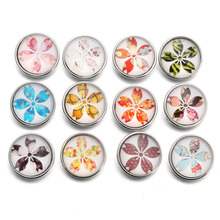 10pcs/lot 2018 Snap Button Jewelry Mixed Vintage Flower Snap Buttons 18mm Round Button Fit DIY Snap Bracelet Bangles 2024 - buy cheap