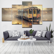 Modular Framework Pictures Modern On The Wall Art 5 Panel Train For Living Room Home Decoration Abstract Oil Painting On Canvas 2024 - buy cheap