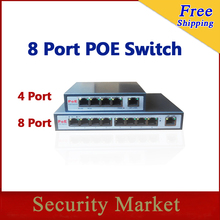 Interruptor Ethernet rápido para cámaras de red con NVR y cámara POE31008P, interruptor de 8 puertos PoE de 8 + 1 puertos para escritorio 2024 - compra barato